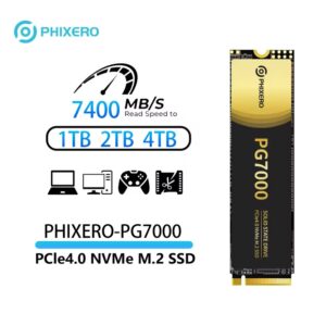 PHIXERO 2TB M.2 NVMe PCIe 4.0 SSD